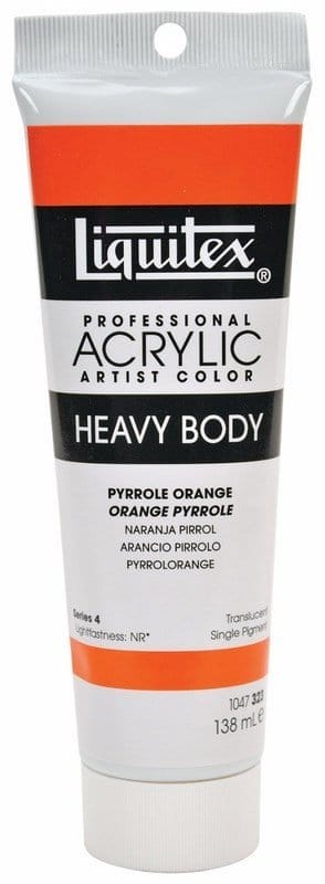 Liquitex Heavy Body Acrylic Pyrrole Orange 138 ML