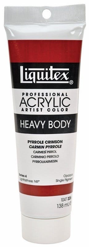 Liquitex Heavy Body Acrylic Pyrrole Crimson 138 ML Liquitex Heavy Body Acrylic Pyrrole Crimson 138 ML