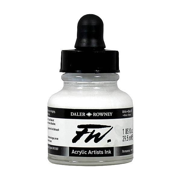 Daler-Rowney FW Acrylic Artists Ink 29.5ML - White 160029011 white Daler-Rowney FW Acrylic Artists Ink 29.5ML - White