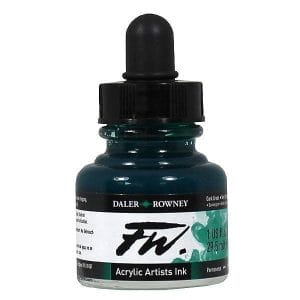 Daler-Rowney FW Acrylic Artists Ink 29.5ML - Dark Green