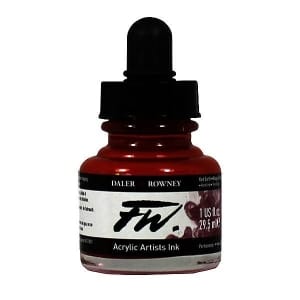 Daler-Rowney FW Acrylic Artists Ink 29.5ML - Red Earth