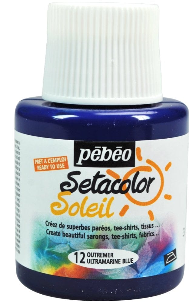 Pebeo Setacolor Soleil 110ml - Ultramarine Blue 329312 pebeo setacolor soleil 110ml ultramarine blue Pebeo Setacolor Soleil 110ml - Ultramarine Blue