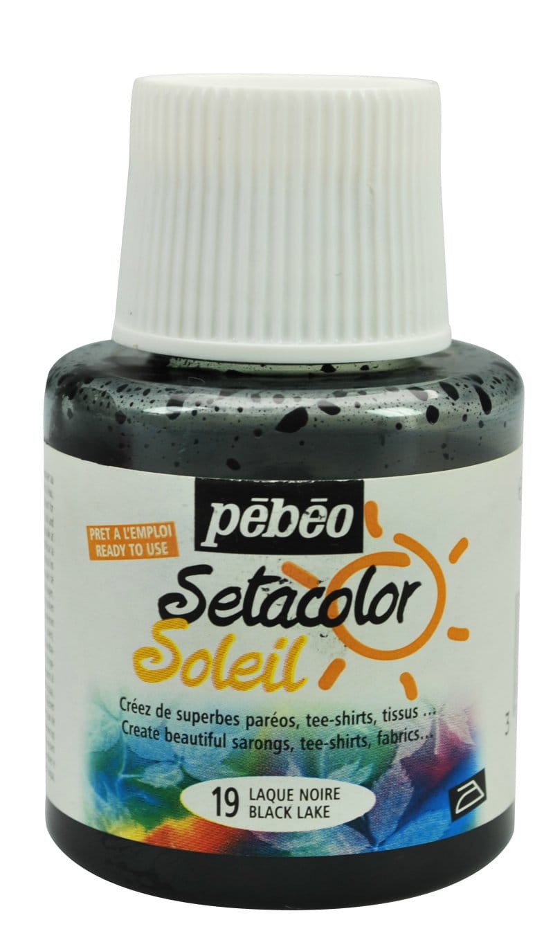 Pebeo Setacolor Soleil 110ml - Black Lake 329319 pebeo setacolor soleil 110ml black lake Pebeo Setacolor Soleil 110ml - Black Lake