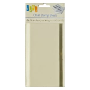 Clear Acrylic Block (80mm by 140 mm)