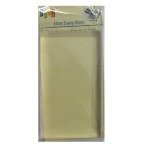 Clear Acrylic Block (90mm by 50 mm)