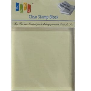 Clear Acrylic Block (90mm by 90 mm)