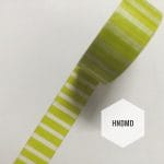 Lime Green Stripes Washi Tape