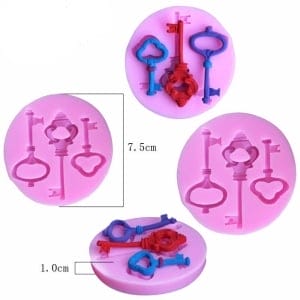Vintage Keys Silicone Clay Mould