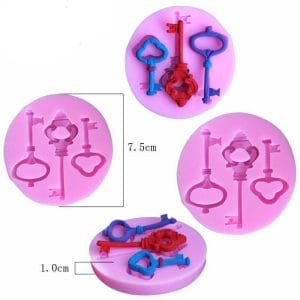 Vintage Keys Silicone Clay Mould