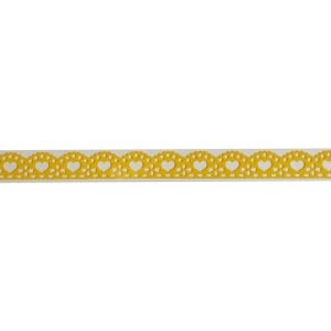 Decorative Tape Thin - Hearts (Yellow)