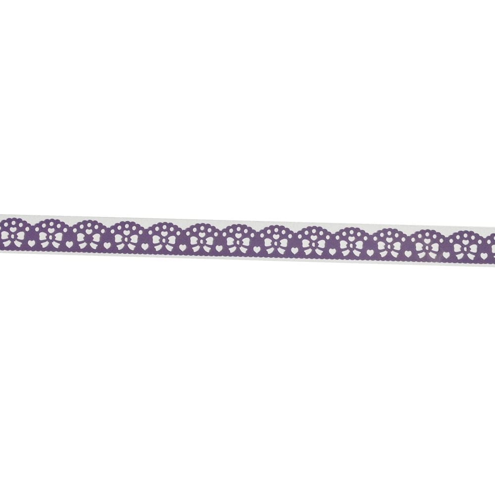 Decorative Tape Thin - Ribbons (Purple) XQN S 12 ribbons purple Decorative Tape Thin - Ribbons (Purple)