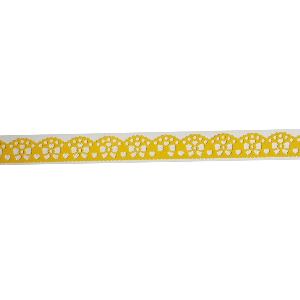 Decorative Tape Thin - Ribbons (Yellow) XQN S 14 ribbons yellow Decorative Tape Thin - Ribbons (Yellow)
