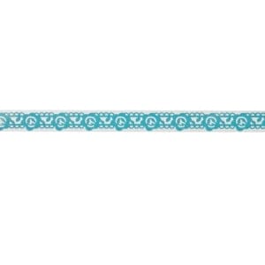 Decorative Tape Thin - Flowers and Vine (Blue)