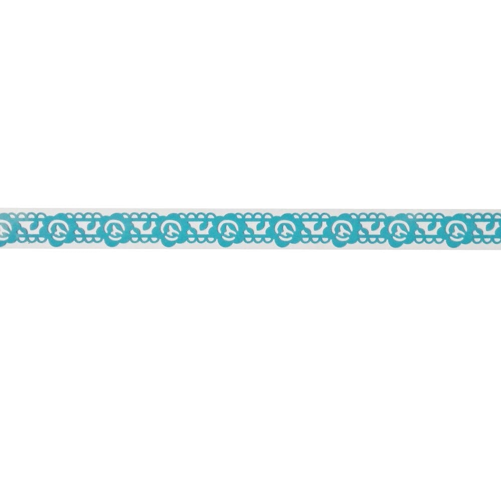 Decorative Tape Thin - Flowers and Vine (Blue) XQN S 22 blue flowersNvine Decorative Tape Thin - Flowers and Vine (Blue)