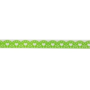 Decorative Tape Thin - Hearts (Green)