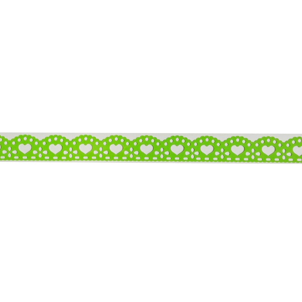 Decorative Tape Thin - Hearts (Green) XQN S 8 hearts green Decorative Tape Thin - Hearts (Green)