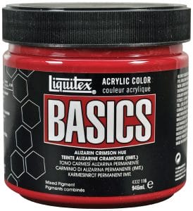 Liquitex Basics Acrylic Paint - Alizarin Crimson Hue (946ML)