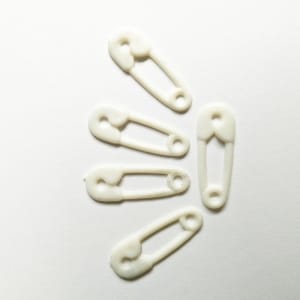 Baby Plastic Clips - White