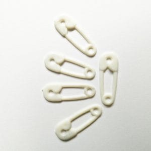 Baby Plastic Clips - White