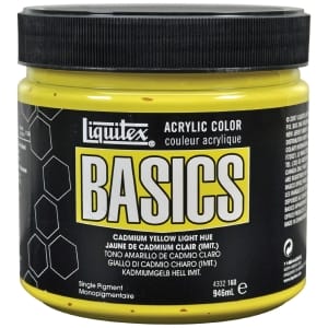 Liquitex Basics Acrylic Paint - Cadmium Yellow Light Hue (946ML)