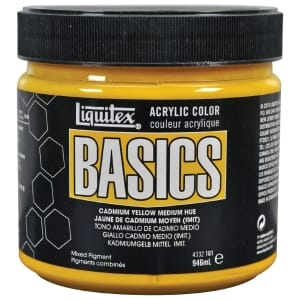 Liquitex Basics Acrylic Paint - Cadmium Yellow Medium Hue (946ML)