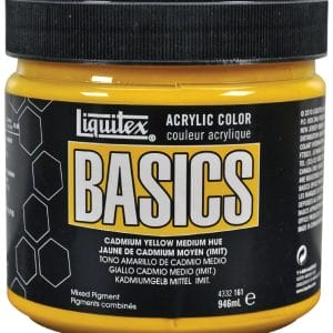 Liquitex Basics Acrylic Paint - Cadmium Yellow Medium Hue (946ML)