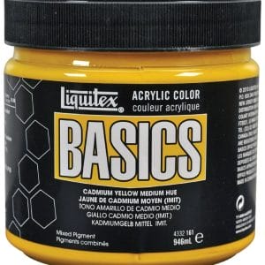 Liquitex Basics Acrylic Paint - Cadmium Yellow Medium Hue (946ML)