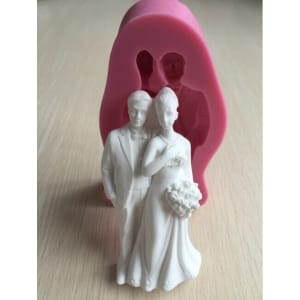 Bride and Groom Silicone Clay Mould