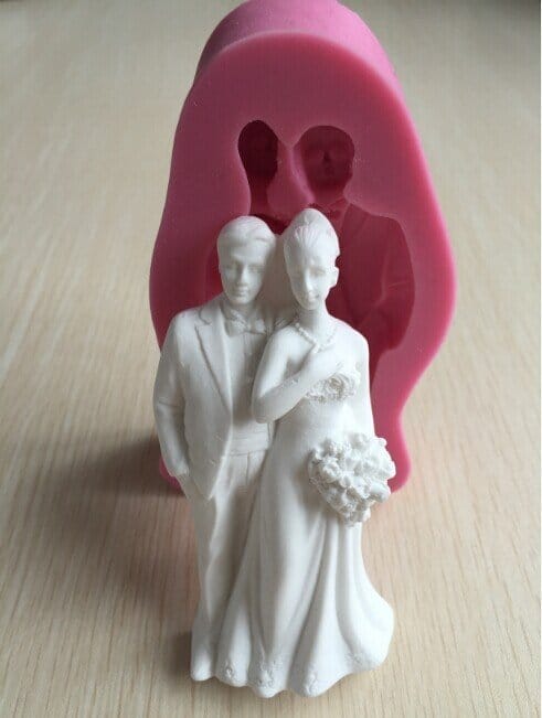 Bride and Groom Silicone Clay Mould