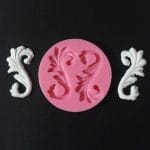 Floral Swirls Silicone Clay Mould