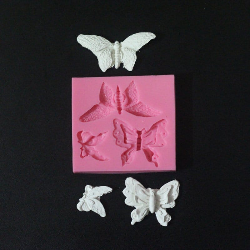 Whimsical Butterflies Silicone Clay Mould camold177 whimsical butterflies Whimsical Butterflies Silicone Clay Mould