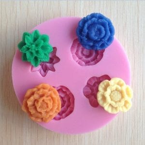 Mixed Flowers Silicone Clay Mould