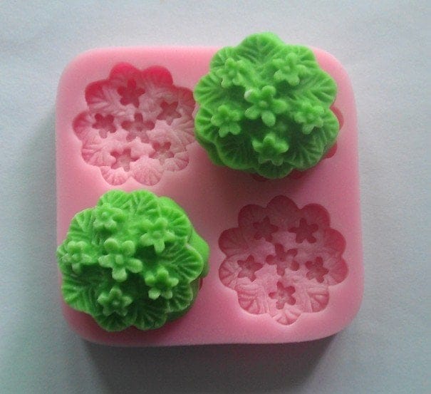Snowflake Flowers Silicone Clay Mould camold182 snowflake flowers Snowflake Flowers Silicone Clay Mould