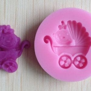 Baby Carriage Silicone Clay Mould