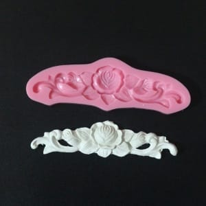 Rose Swirl Silicone Clay Mould