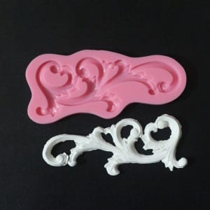 Large Swirl Silicone Clay Mould