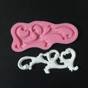 Large Swirl Silicone Clay Mould