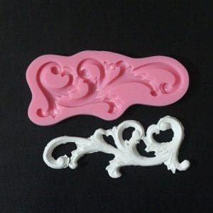 Large Swirl Silicone Clay Mould