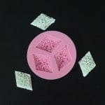 Floral Diamonds Silicone Clay Mould