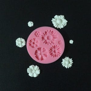 Mixed Daisies Silicone Clay Mould