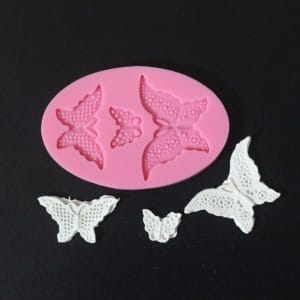 Dotted Butterflies Silicone Clay Mould