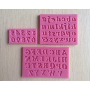 Numbers and Alphabets Silicone Clay Mould