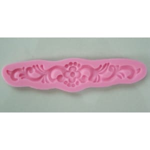 Floral Swirl Silicone Clay Mould