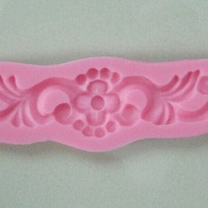 Floral Swirl Silicone Clay Mould