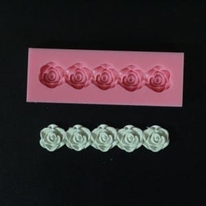 String of Roses Silicone Clay Mould