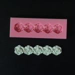 String of Roses Silicone Clay Mould