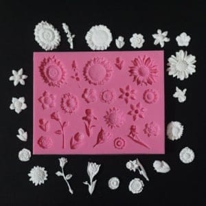 Bunch of Flowers Silicone Clay Mould