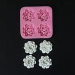 Layered Roses Silicone Clay Mould