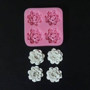 Layered Roses Silicone Clay Mould