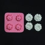 Cabbage Flowers Silicone Clay Mould